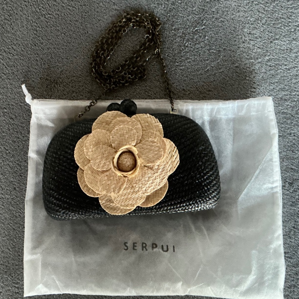 Serpui Mia Flower Clutch Crossbody